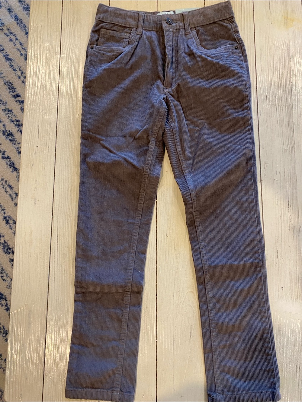 Kids Corduroy Pants in Dark Gray